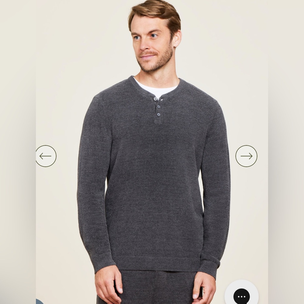 NWT Barefoot Dreams Men’s Henley